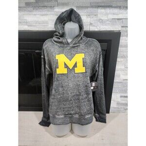 NEW Women's Kadi Michigan Wolverines Pullover Hoodie Gray Large SOFT